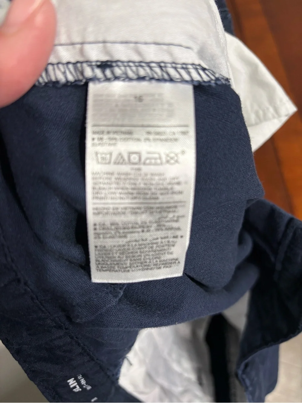 Kids Old Navy Classic Navy Straight-Leg Chinos  Built in Flex Waist - Size 16